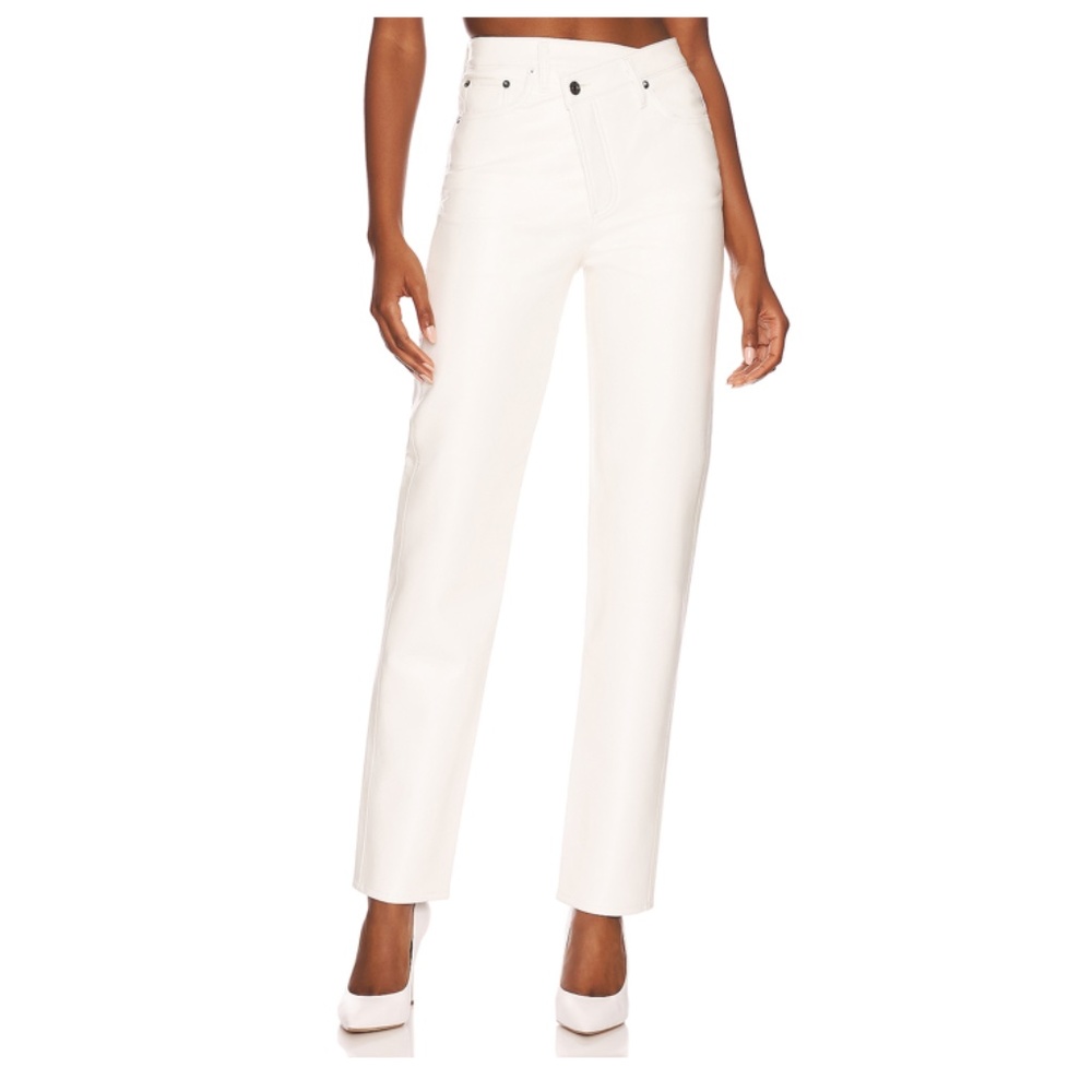 NWT Agolde Criss Cross Vegan Leather Pants - 26